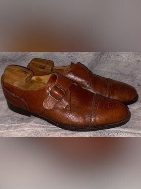 Rancourt Maine x Cole Haan Monk Strap Casual Dress Shoes Country Office 9.5 USA